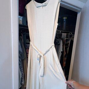NWT. MAX STUDIO CREAM JUMPSUIT
